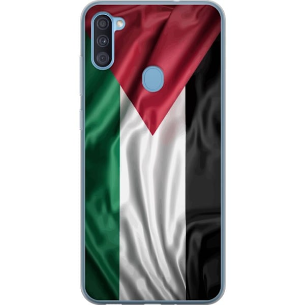 Samsung Galaxy A11 Läpinäkyvä kuori Palestiinan lippu – i