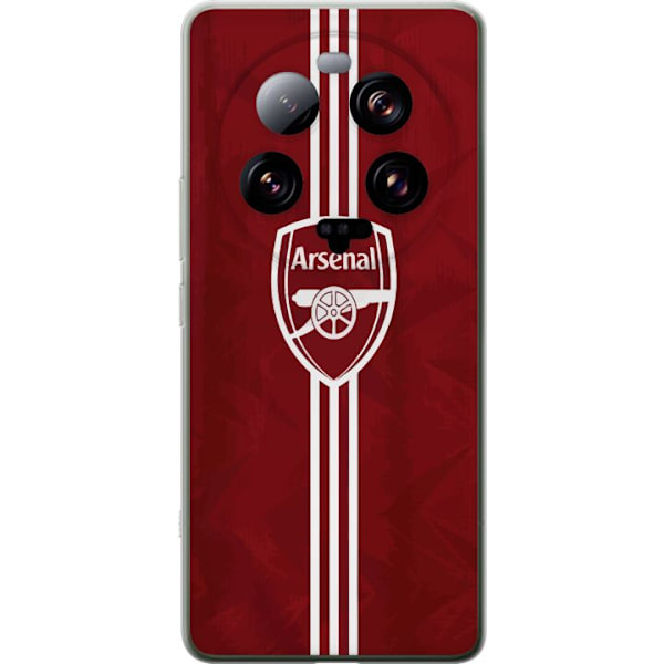 Xiaomi 13 Ultra Läpinäkyvä kuori Arsenal Emblem Jalkapallo Premier League Seuravaakuna Punainen Valkoinen Ikoninen Fanit Lontoo Urheilu Motiivi