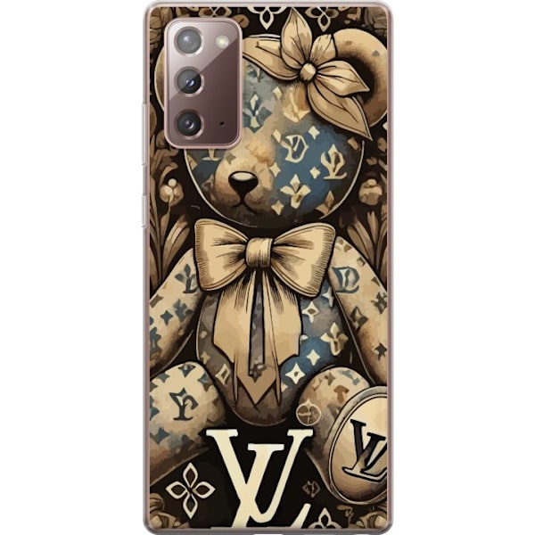 Samsung Galaxy Note20 Genomskinligt Skal Teddy Vuitton