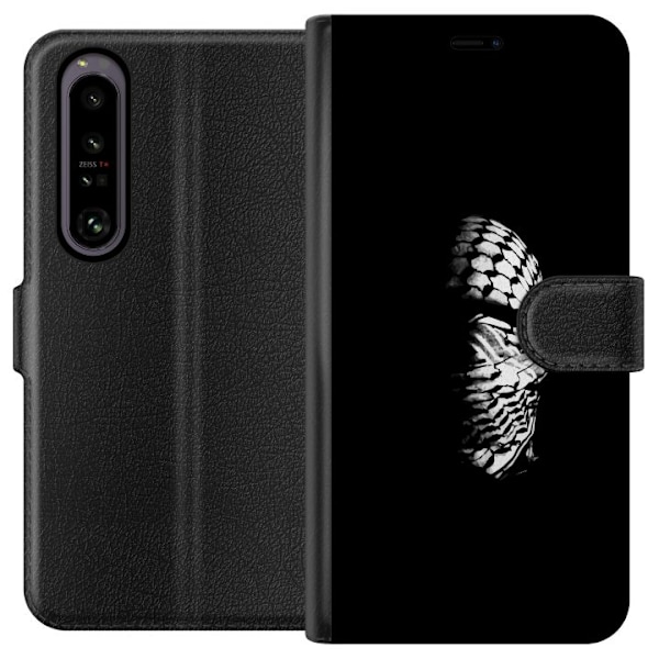 Sony Xperia 1 IV Tegnebogsetui Keffiyeh-mønster - klassisk so