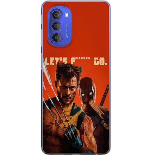 Motorola Moto G51 5G Läpinäkyvä kuori Deadpool & Wolverine