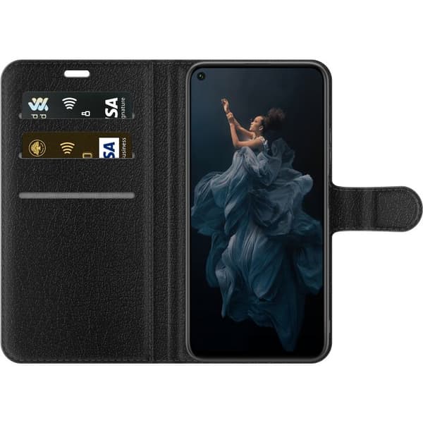 Kompatibel Tegnebogsetui til Honor 20 Blank lyserød pinde mod blød pastelbaggrund pink