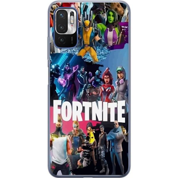 Xiaomi Redmi Note 10 5G Läpinäkyvä kuori Fortnite