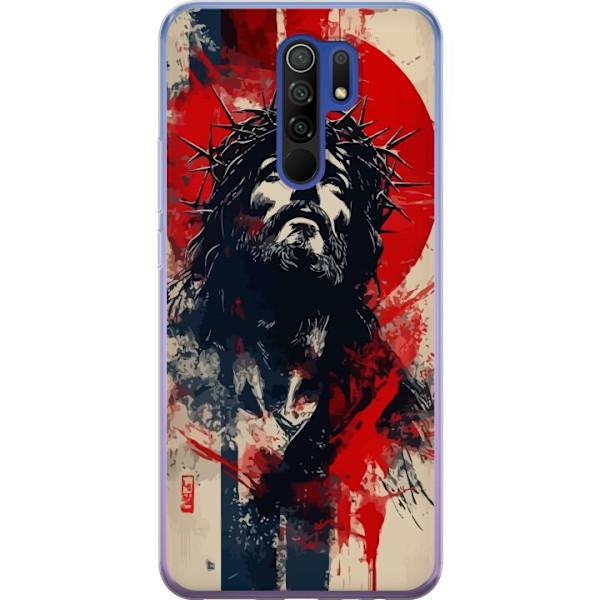 Xiaomi Redmi 9 Gjennomsiktig deksel Jesus med kors - kristent