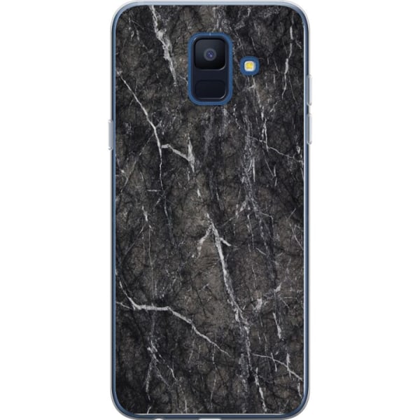 Samsung Galaxy A6 (2018) Cover / Mobilcover - Sort Marmor