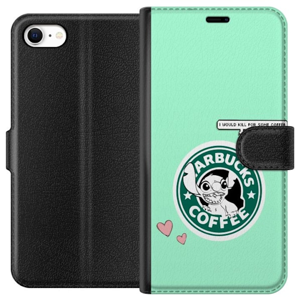 Apple iPhone 6 Lommeboketui Stitch Kaffe