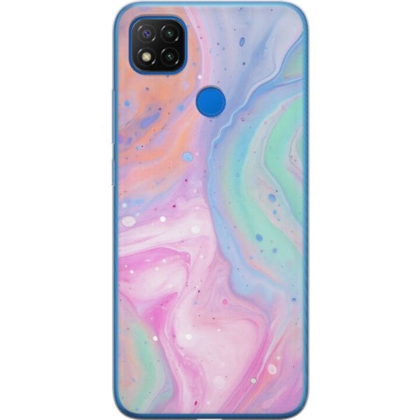 Xiaomi Redmi 9C Genomskinligt Skal Pastellmarmor