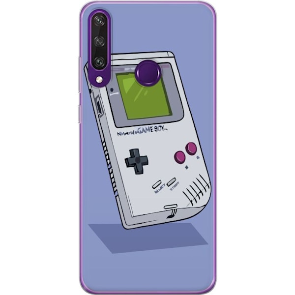 Huawei Y6p Läpinäkyvä kuori Game Boy Violetti