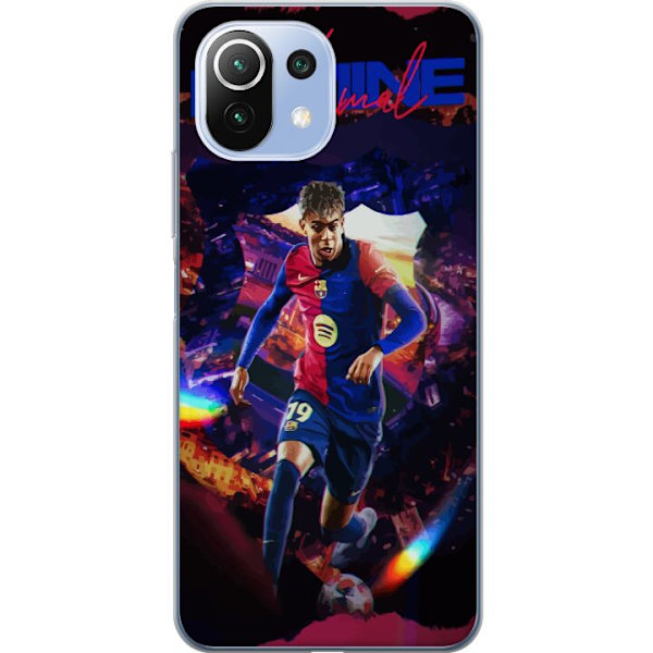 Xiaomi 11 Lite 5G NE Läpinäkyvä kuori Yamal Rising Talent FC Barcelona Pelaaja Nuori Jalkapalloilija Suosittu Motiivi Urheilu Espanja Lahjakkuus