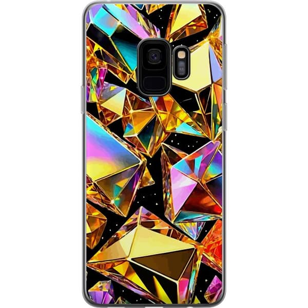Kompatibelt Mobilskal till Samsung Galaxy S9 3D Guld