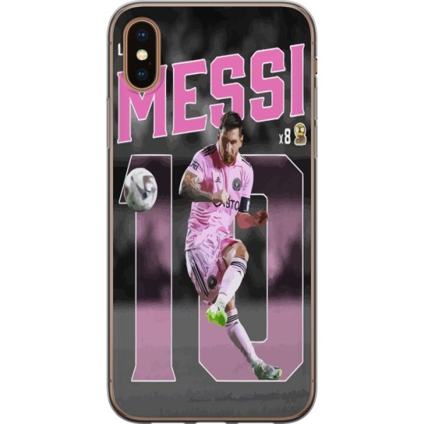 Apple iPhone XS Max Gennemsigtig cover Lionel Messi