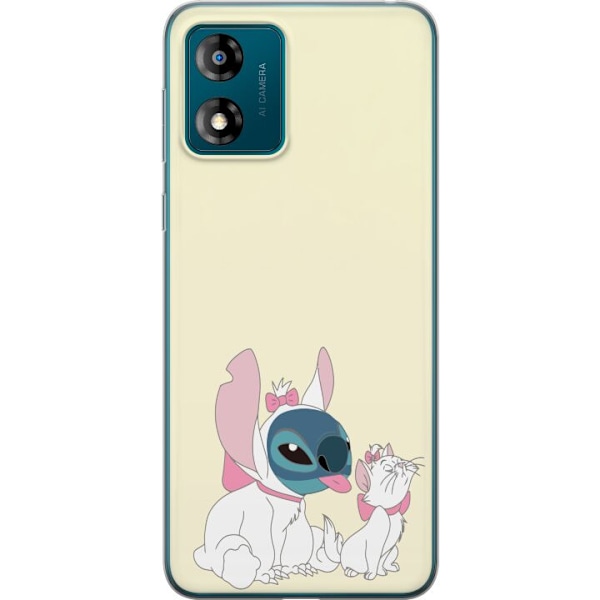 Motorola Moto E13 Genomskinligt Skal Stitch aristocats