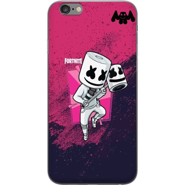 Apple iPhone 6 Plus Läpinäkyvä kuori Marshmello Fortnite Sk