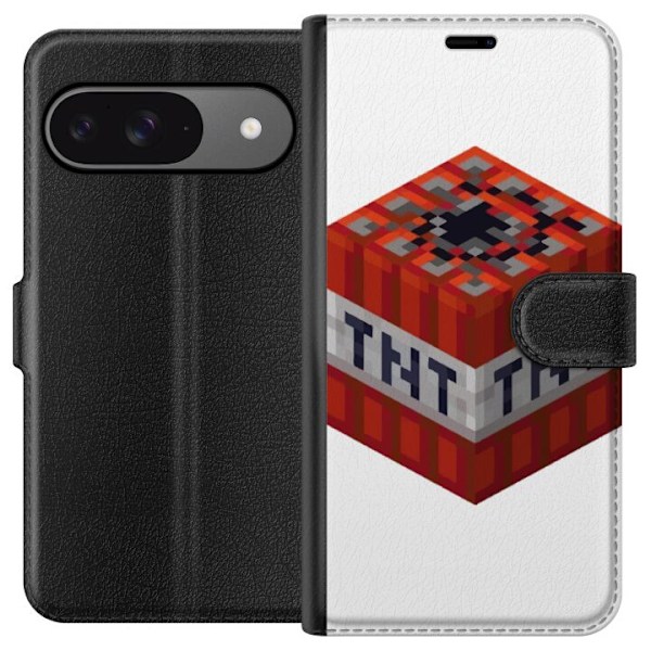 Google Pixel 9 Pro Tegnebogsetui Minecraft TNT