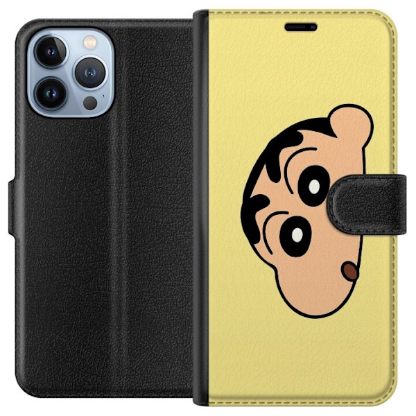 Apple iPhone 13 Pro Max Tegnebogsetui Peeking Shinchan
