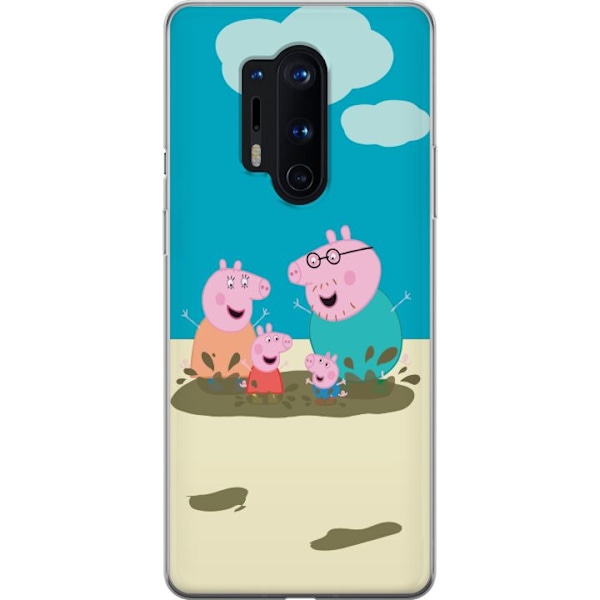 OnePlus 8 Pro Genomskinligt Skal Greta Gris Familjen George Le