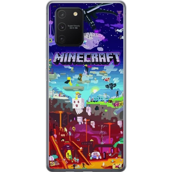 Samsung Galaxy S10 Lite Läpinäkyvä kuori Minecraft