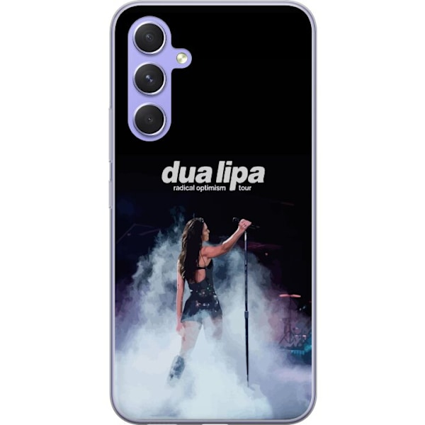 Samsung Galaxy A54 Läpinäkyvä kuori Dua Lipa – Signature