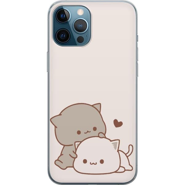 Kompatibelt Mobilskal till Apple iPhone 12 Pro Max Kawaii Söta katter