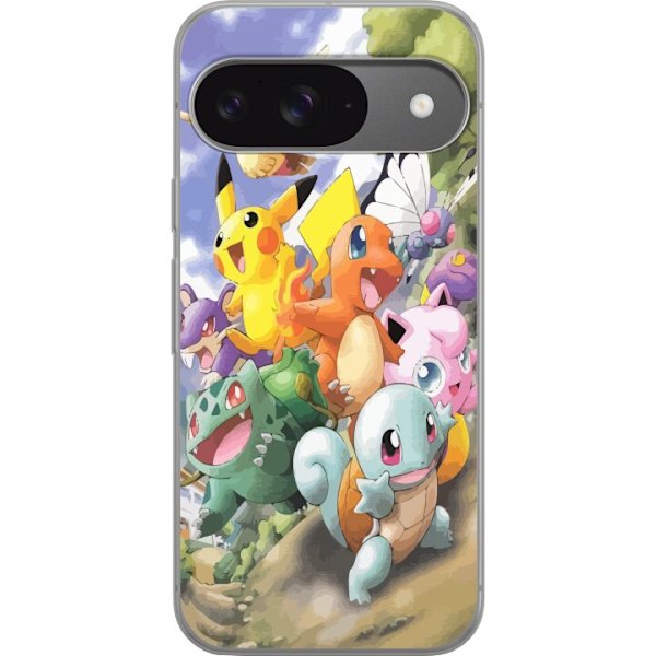 Google Pixel 9 Läpinäkyvä kuori Pokémon