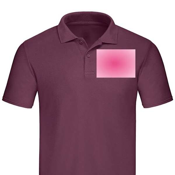 Poloshirt til Voksen | Elegant Poloshirt Rosa Sky Bordeaux Medium