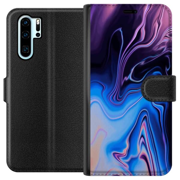 Kompatibelt Lommeboketui til Huawei P30 Pro Mønster