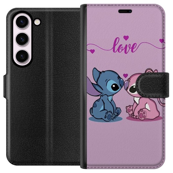 Samsung Galaxy S23 Plånboksfodral Lilo & Stitch – Angel Edition