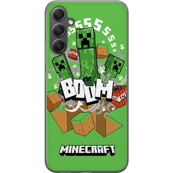 Samsung Galaxy A15 5G Läpinäkyvä kuori Minecraft Boom