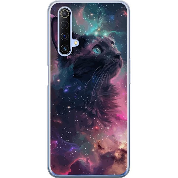 Realme X50 5G Gennemsigtig cover Katten i Galaksen