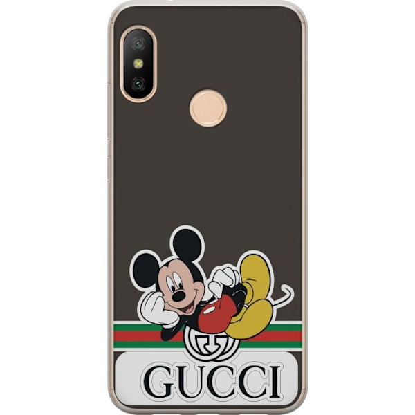 Xiaomi Redmi 6 Pro Gennemsigtig cover Gucci Musse Pig