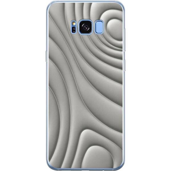 Samsung Galaxy S8+ Gennemsigtig cover Sølvbølger