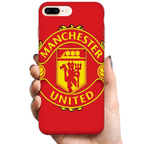 Apple iPhone 8 Plus TPU Mobilcover Manchester United FC