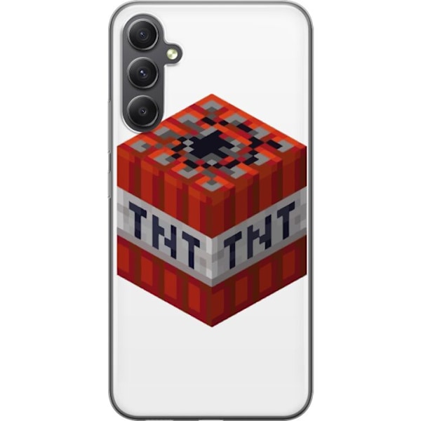Samsung Galaxy A05s Läpinäkyvä kuori Minecraft TNT