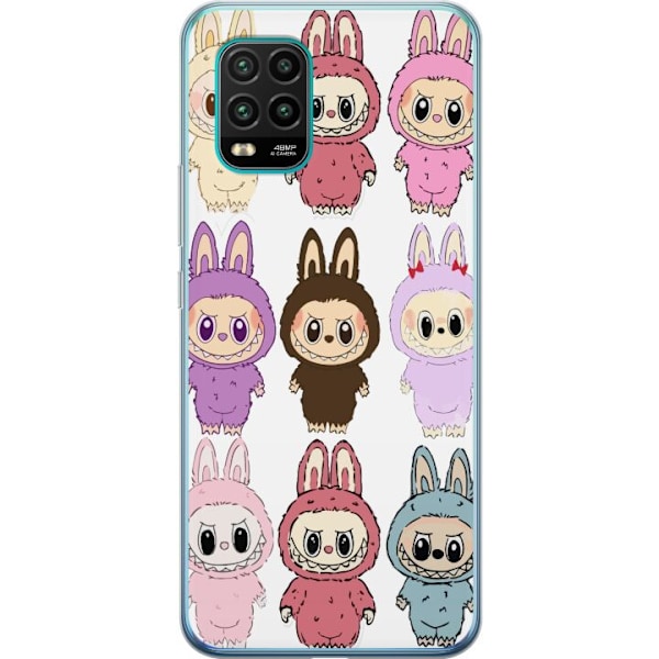 Xiaomi Mi 10 Lite 5G Läpinäkyvä kuori Labubu Pink Monster -