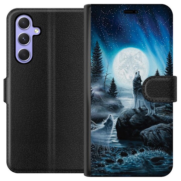 Samsung Galaxy A54 Plånboksfodral Wolf / Varg