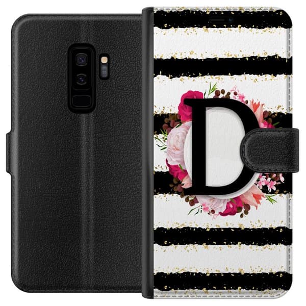 Kompatibelt Lommeboketui til Samsung Galaxy S9+ Bokstaven D