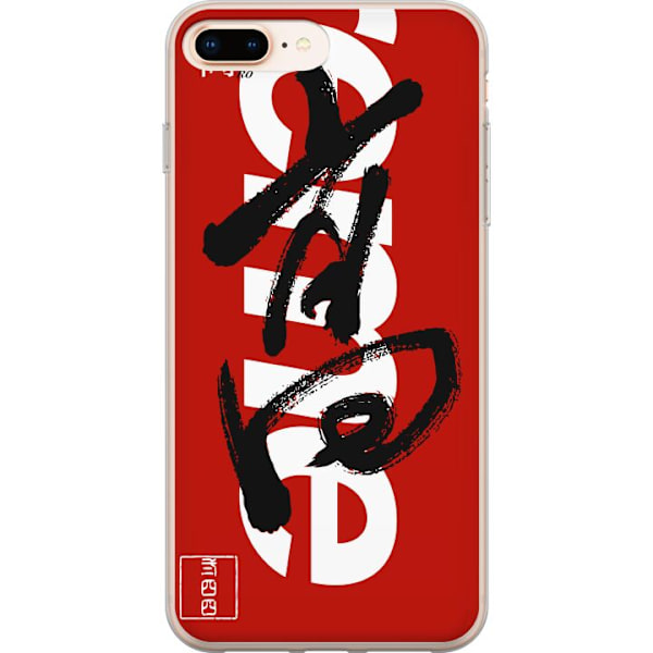 Apple iPhone 8 Plus Läpinäkyvä kuori Supreme Punainen Graffiti Katupukeutuminen Suunnittelu Muotikuvake Trendikäs Graffiti Kuviointi Suosittu Urba