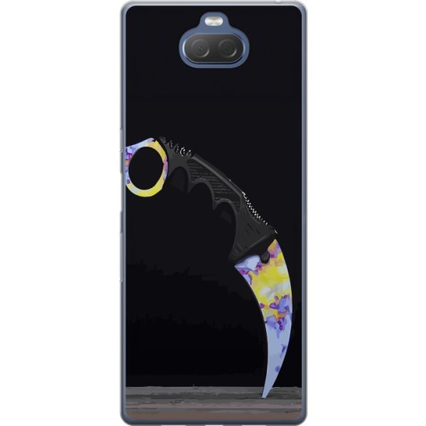 Sony Xperia 10 Plus Gennemsigtig cover Karambit / Butterfly /