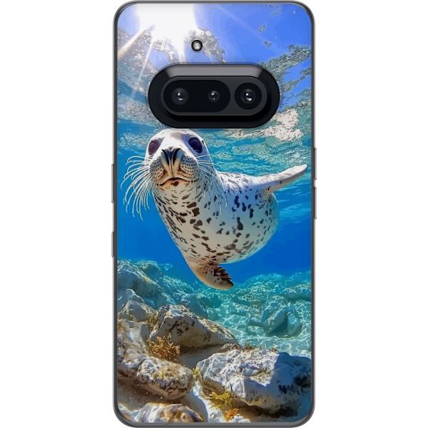 Nothing Phone (3a) Läpinäkyvä kuori Myynti Meri Uiminen Eläinaihe Luonto Vesimotiivi Sininen Suunnittelu Meriteema Suosittu Motiivi Villieläimet