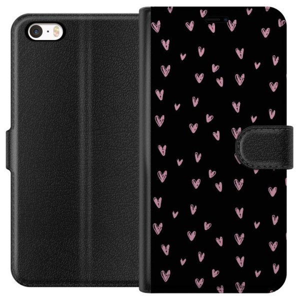Apple iPhone SE (2016) Plånboksfodral Små Hjärtan