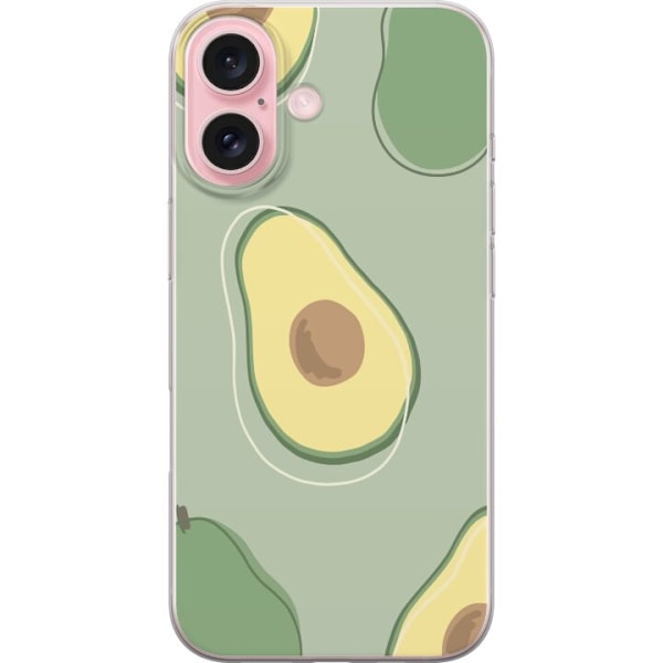 Apple iPhone 16 Gennemsigtig cover Avocado