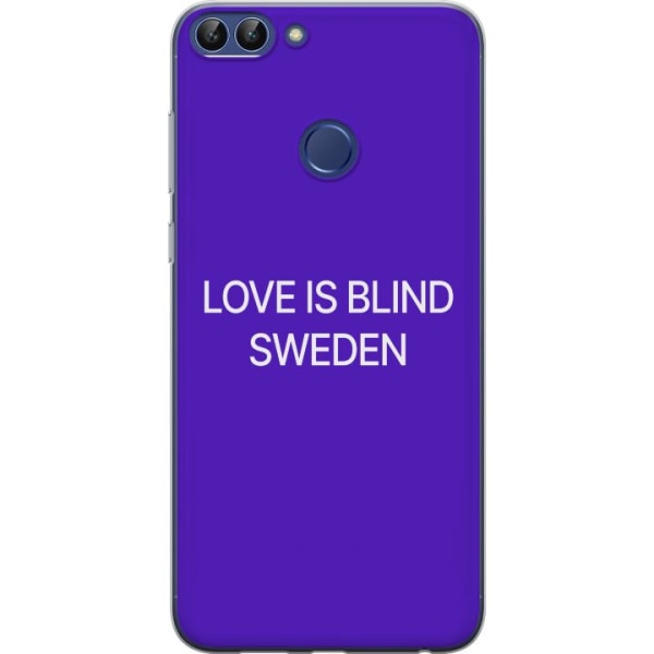 Huawei P smart Läpinäkyvä kuori Rakkaus on sokea