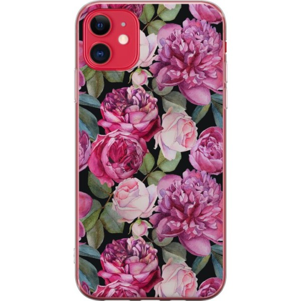Apple iPhone 11 Gennemsigtig cover Blomster