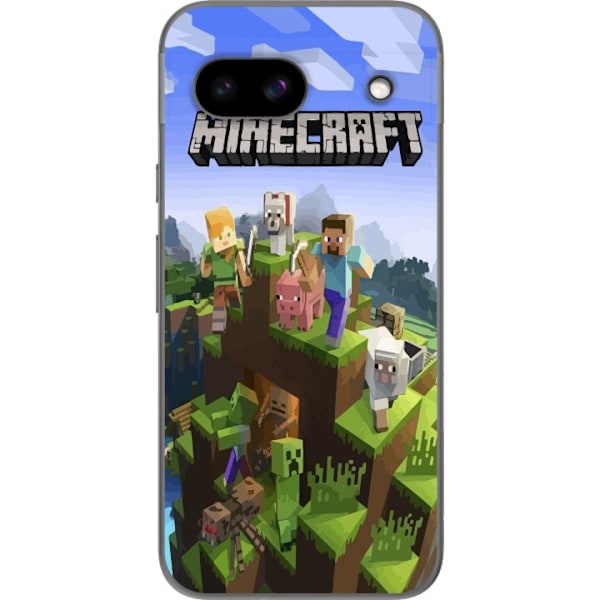 Google Pixel 8a Gjennomsiktig deksel Minecraft