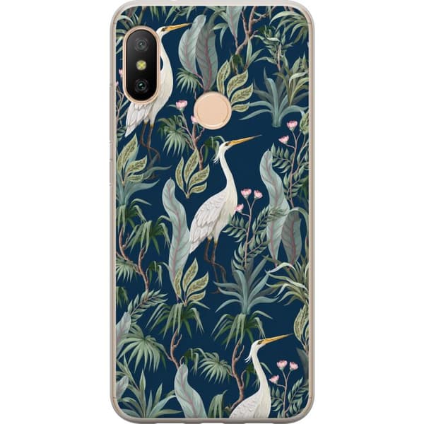 Kompatibelt Mobildeksel til Xiaomi Redmi 6 Pro Blå tranegård blå
