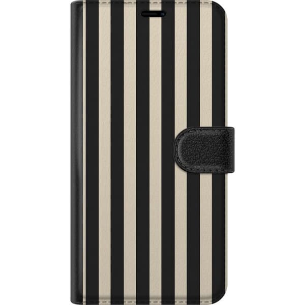 Yhteensopiva Lompakkokotelo Xiaomi Redmi Note 15 Pro+ Mustabeiget raidat musta