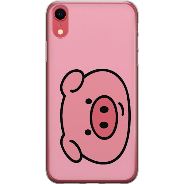 Apple iPhone XR Genomskinligt Skal Kawaii Piggy