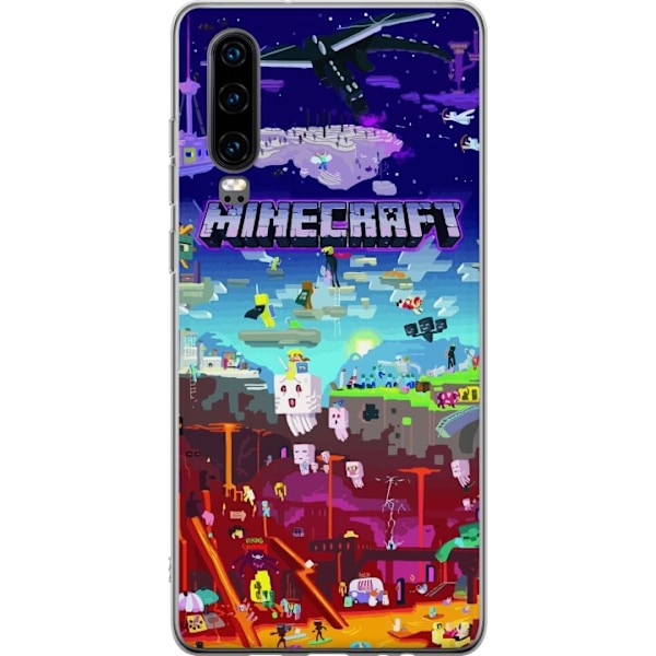 Huawei P30 Gennemsigtig cover Minecraft