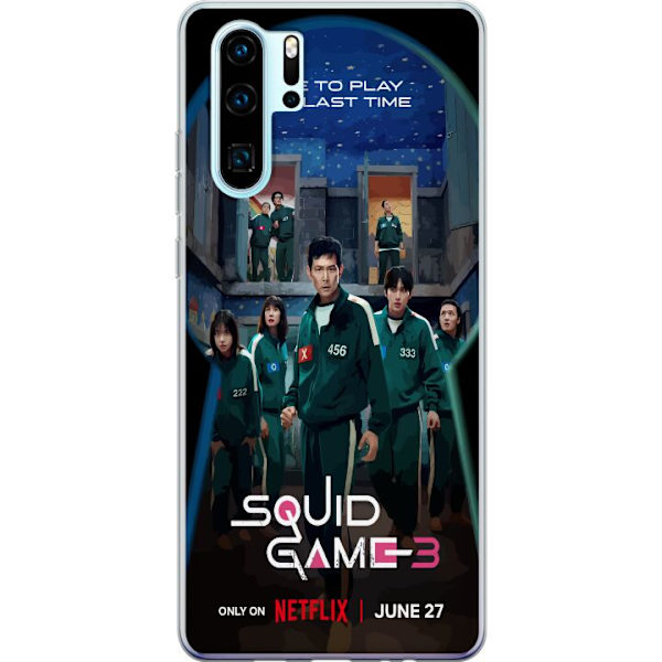 Huawei P30 Pro Läpinäkyvä kuori Squid Game Kausi 3 TV-sarjan hahmot Suositut TV-sarja Motiivit Ikoni Jännitys Draama Aasialainen suunnittelu Trend