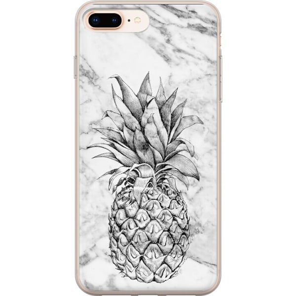 Apple iPhone 8 Plus Genomskinligt Skal Ananas